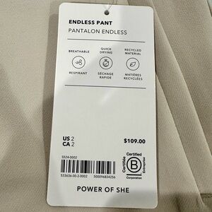 Athleta Endless Pants Size 2 NWT